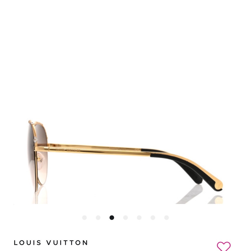 LOUIS VUITTON Monogram Diabolo Menthe Aviator Sunglasses - Picture 13 of 16